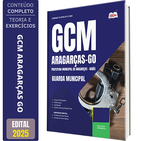 Apostila Prefeitura de Aragarças GO 2025 - Guarda Civil Municipal