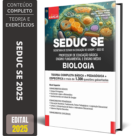 Apostila SEDUC SE 2025 - Professor Biologia Seed Se