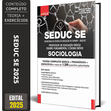 Apostila SEDUC SE 2025 - Professor Sociologia