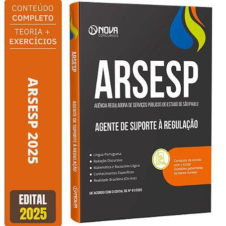 Apostila ARSESP 2025 - Agente de Suporte à Regulação