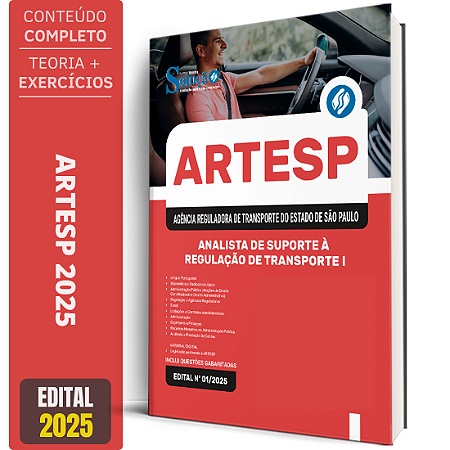 Apostila ARTESP 2025 - Analista de Suporte à Regulação de Transporte I