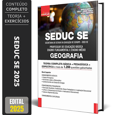 Apostila SEDUC SE 2025 - Professor Geografia
