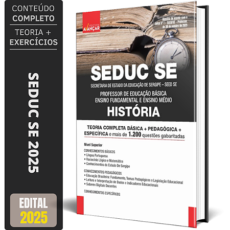 Apostila SEDUC SE 2025 - Professor História