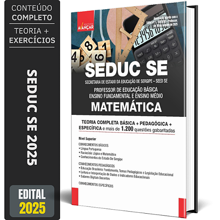 Apostila SEDUC SE 2025 - Professor Matemática