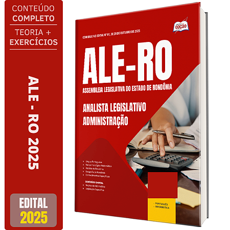 Apostila ALE RO 2025 - Analista Legislativo - Administração