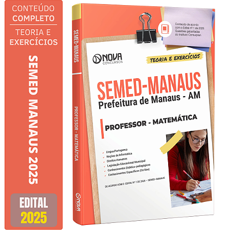 Apostila SEMED MANAUS 2025 - Professor - Matemática