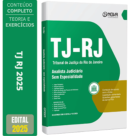 Apostila TJ RJ 2025 - Analista Judiciário (sem especialidade)