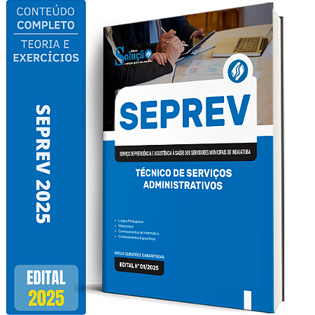 Apostila SEPREV 2025 - Técnico de Serviços Administrativos