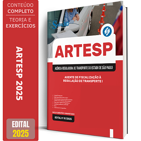 Apostila ARTESP 2025 - Agente de Fiscalização à Regulação de Transporte I