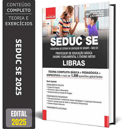 Apostila SEDUC SE 2025 - Professor Libras