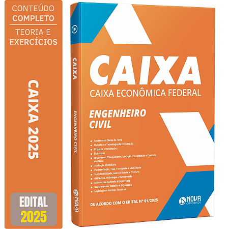 Apostila CAIXA 2025 - Engenheiro Civil - Conhecimentos Específicos