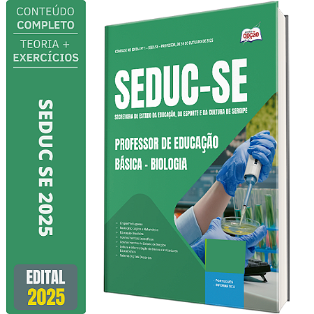 Apostila SEDUC SE 2025 - Professor de Educação Básica – Biologia