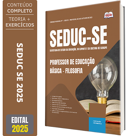 Apostila SEDUC SE 2025 - Professor de Educação Básica – Filosofia