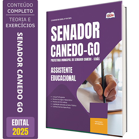 Apostila Prefeitura de Senador Canedo GO 2025 - Assistente Educacional