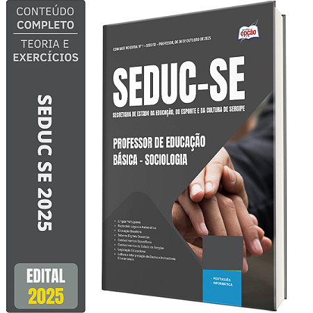 Apostila SEDUC SE 2025 - Professor de Educação Básica – Sociologia