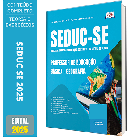 Apostila SEDUC SE 2025 - Professor de Educação Básica – Geografia