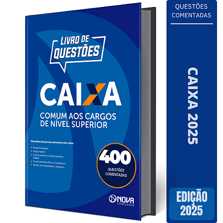 Livro 400 Questões Comentadas Caixa Federal 2025 - Comum - Nível Superior