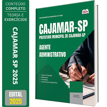 Apostila Concurso Cajamar SP 2025 - Agente Administrativo