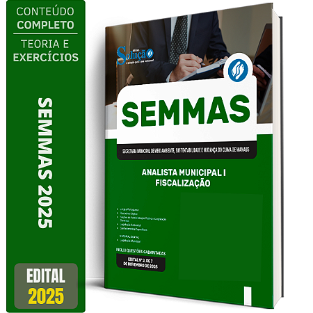 Apostila SEMMAS 2025 - Analista Municipal I (Fiscalização)
