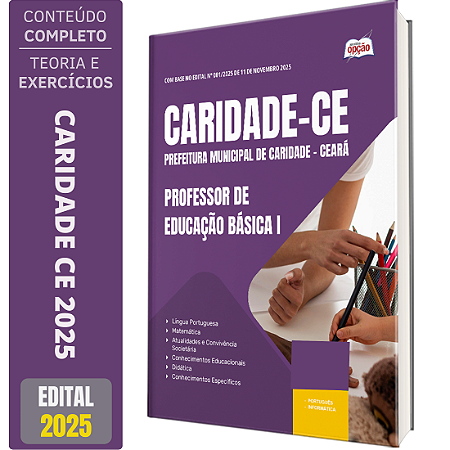 Apostila Caridade Ce 2025 - Professor De Educação Básica 1