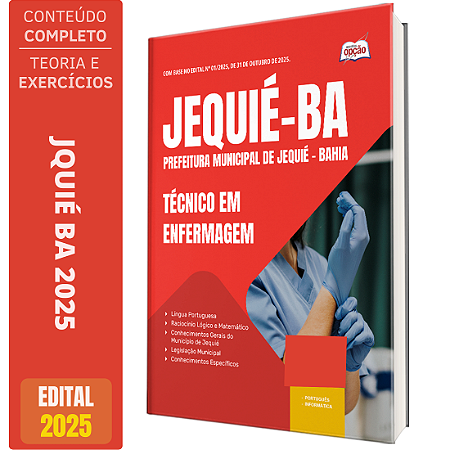 Apostila Concurso Jequié BA 2025 - Técnico de Enfermagem