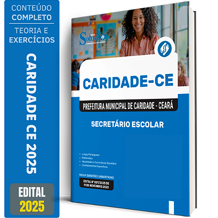 Apostila Prefeitura de Caridade CE 2025 - Secretário Escolar