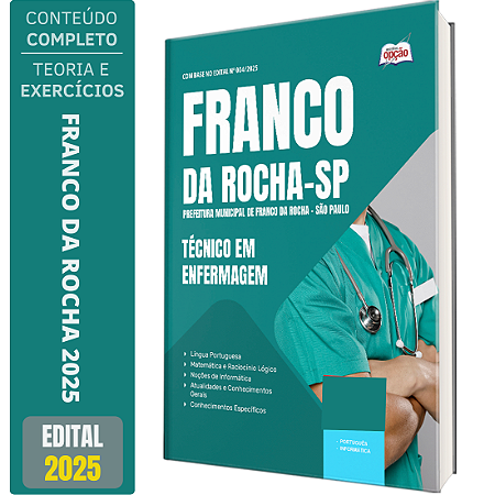 Apostila Concurso Franco da Rocha SP 2025 - Técnico em Enfermagem