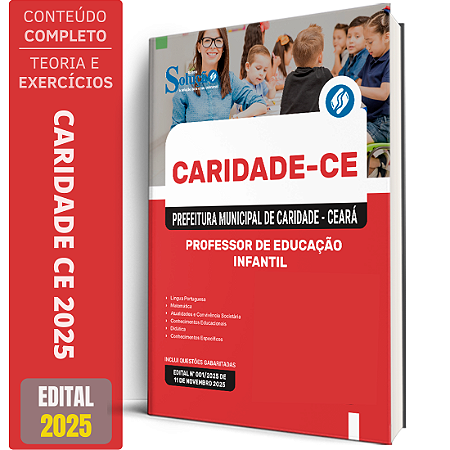 Apostila Prefeitura Caridade CE 2025 - Professor de Educação Infantil