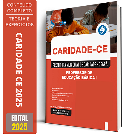 Apostila Prefeitura de Caridade CE 2025 - Professor de Educação Básica I