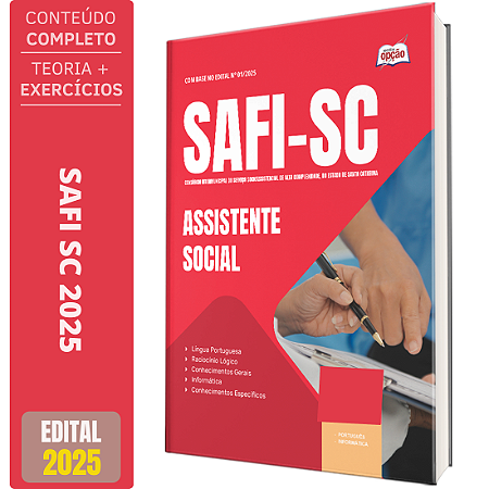 Apostila SAFI SC 2025 - Assistente Social