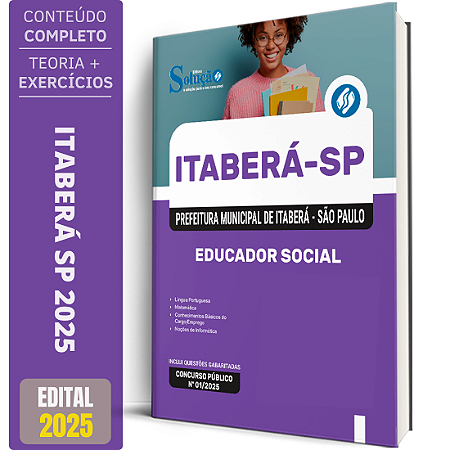 Apostila Prefeitura Itaberá SP 2025 - Educador Social