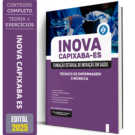 Apostila INOVA Capixaba 2025 - Técnico de Enfermagem - Cirúrgica