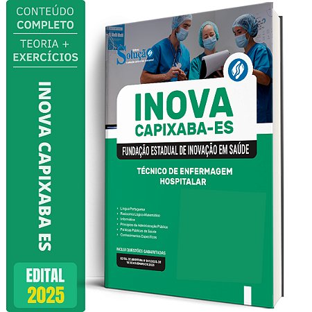 Apostila INOVA Capixaba 2025 - Técnico de Enfermagem - Hospitalar