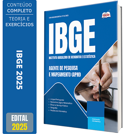 Apostila IBGE 2025 - Agente de Pesquisas e Mapeamento (APM)