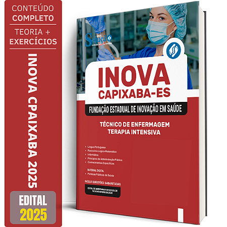 Apostila INOVA Capixaba 2025 - Técnico de Enfermagem - Terapia Intensiva