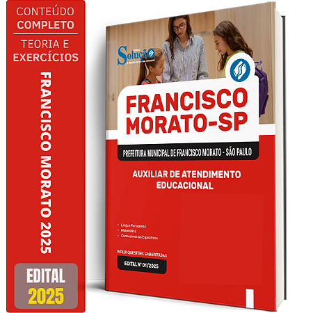 Apostila Prefeitura de Francisco Morato SP 2025 - Auxiliar de Atendimento Educacional