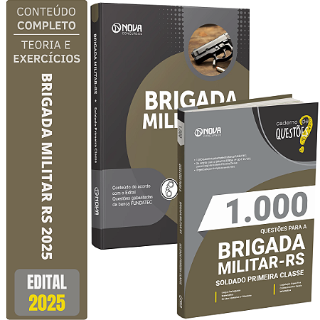 Kit Apostila Brigada Militar RS 2025 - Soldado + Questões