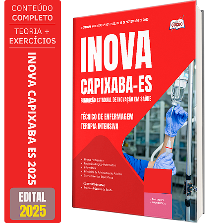 Apostila INOVA Capixaba 2025 - Técnico de Enfermagem - Terapia Intensiva
