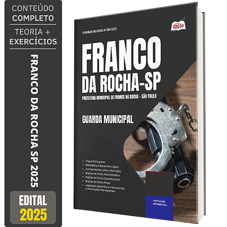 Apostila Franco Da Rocha Sp 2025 - Guarda Civil Municipal