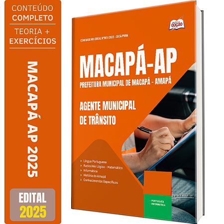 Apostila Prefeitura Macapá AP 2025 - Agente Municipal de Trânsito
