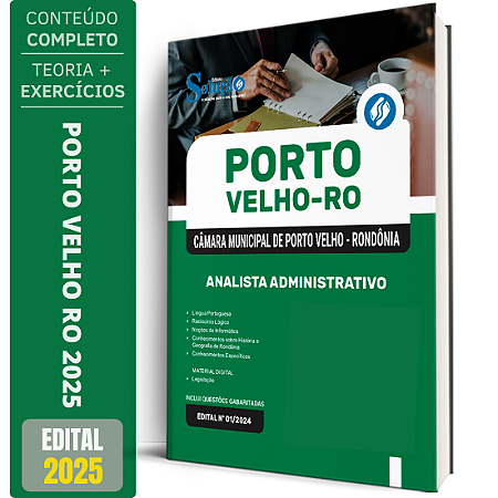 Apostila Câmara de Porto Velho RO 2025 - Analista Administrativo