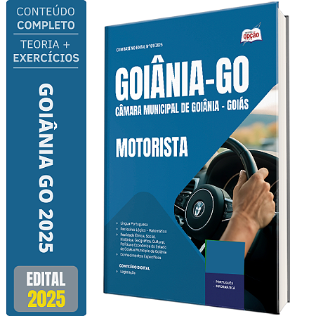 Apostila Concurso Câmara de Goiânia GO 2025 - Motorista
