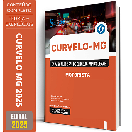 Apostila Câmara de Curvelo MG 2025 - Motorista