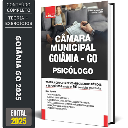Apostila Câmara Goiânia Go 2025 - Psicólogo