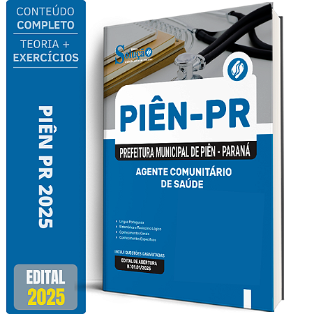 Apostila Prefeitura de Piên PR 2025 - Agente Comunitário de Saúde