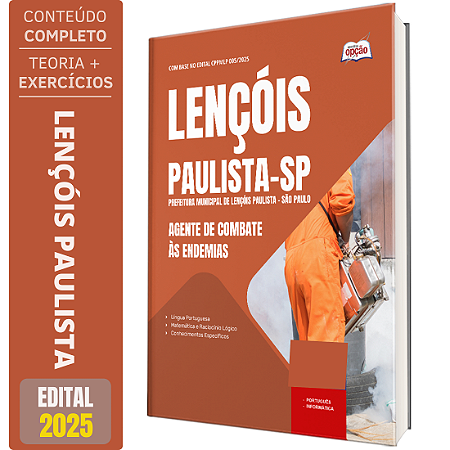 Apostila Prefeitura de Lençóis Paulista SP 2025 - Agente de Combate as Endemias