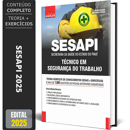 Apostila Concurso SESAPI 2025 - Técnico Em Segurança Do Trabalho