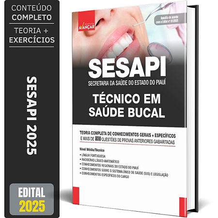 Apostila Concurso SESAPI 2025 - Técnico Em Saúde Bucal