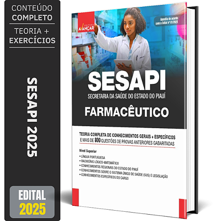 Apostila Concurso SESAPI 2025 - Farmacêutico