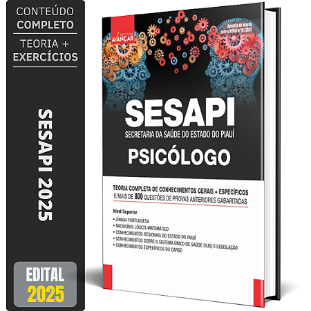 Apostila Concurso SESAPI 2025 - Psicólogo